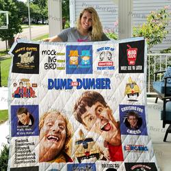 Dumb And Dumber Poster Quilt Blanket and Home Decor