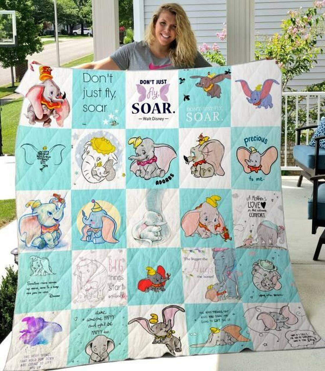 Dumbo Quilt Blanket M160643 Quilt and Home Decor