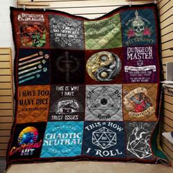 Dungeons And Dragons Collage Blanket Th1807 Quilt and Home Decor
