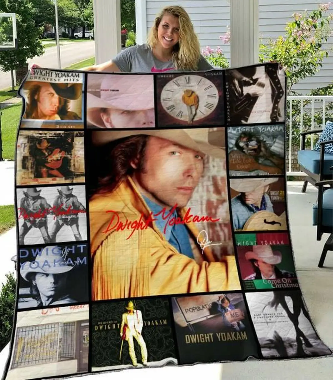 Dwight Yoakam Quilt Blanket M210510 Quilt and Home Decor