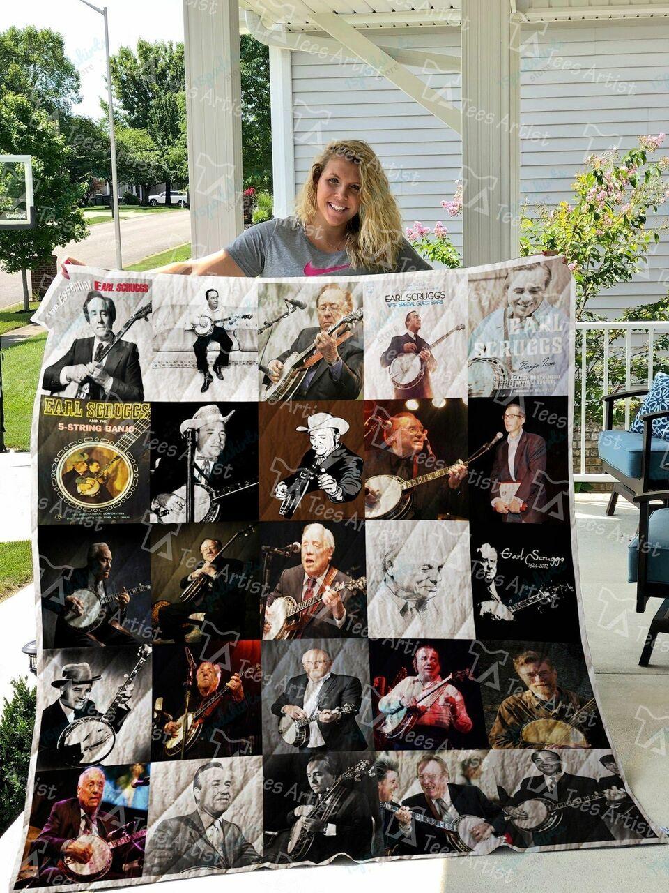 Earl Scruggs Quilt Blanket 01116 and Home Decor