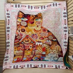 Eat Cat Quilt and Home Decor