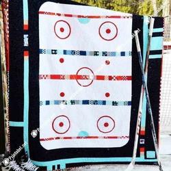 Eat Sleep Hockey DHCDHC DT0910 Quilt Blanket and Home Decor