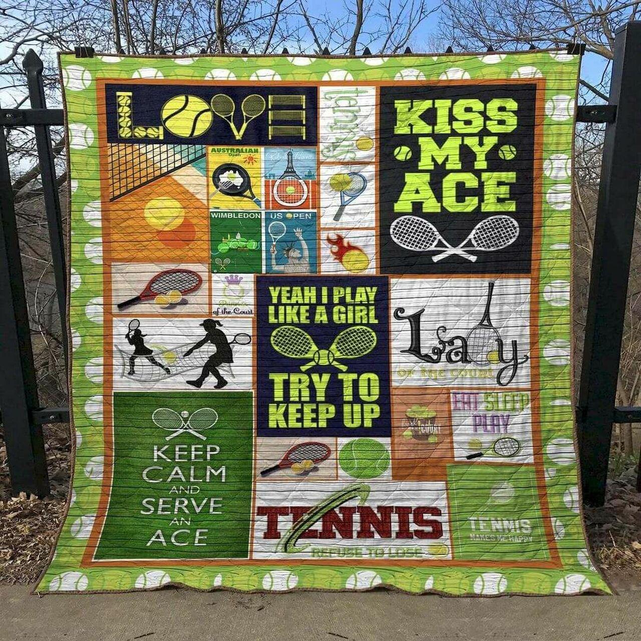 Eat Sleep Play Tennis Pk270519 Quilt Blanket and Home Decor