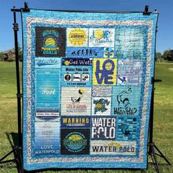 Eat Sleep Play Water Polo Hur18314 Quilt Bevr2707 and Home Decor