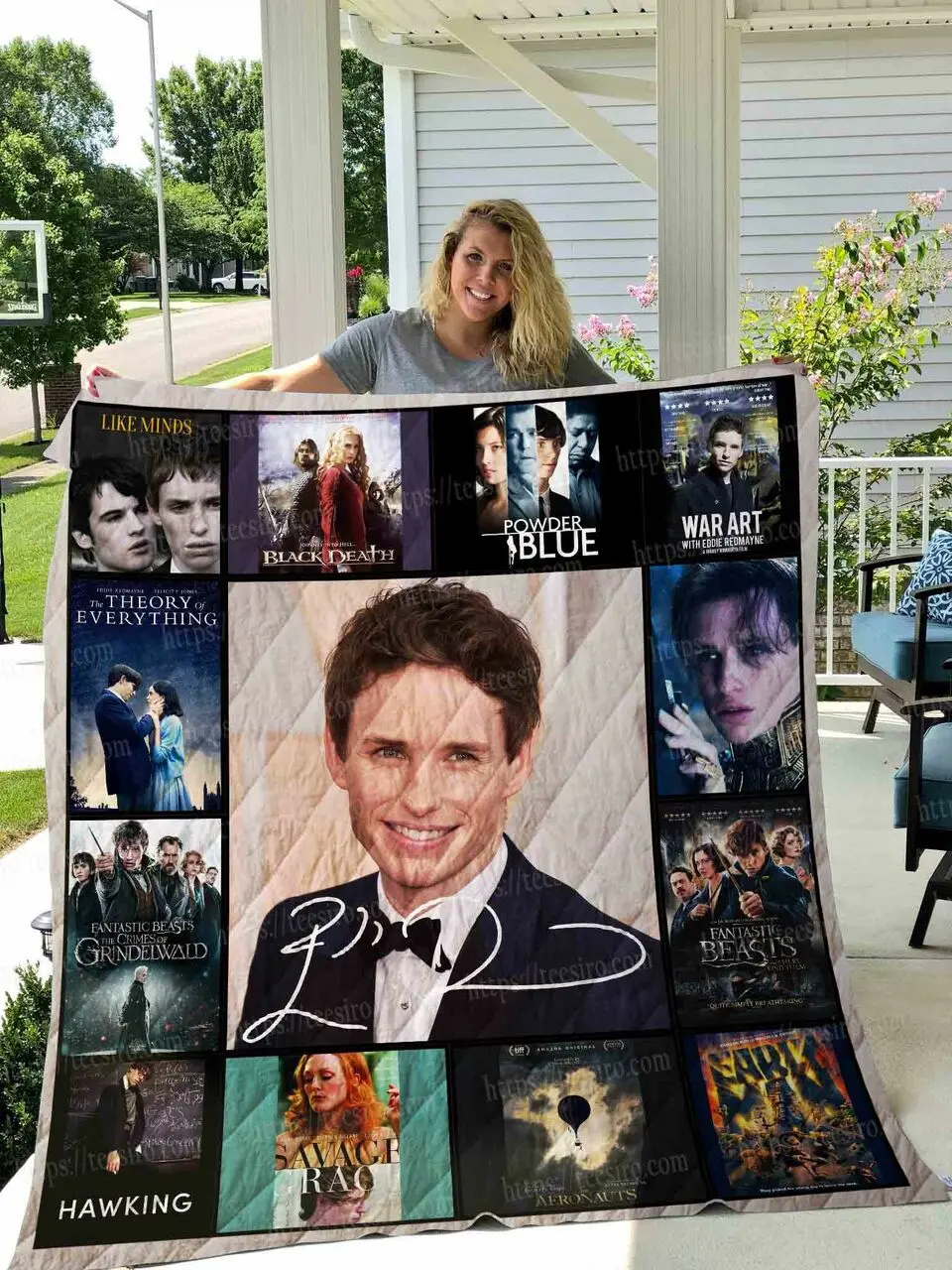 Eddie Redmayne Quilt Blanket 01 and Home Decor