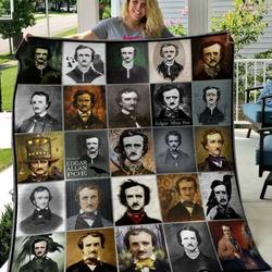 Edgar Allan Poe Quilt Blanket Hvt070605  Quilt and Home Decor