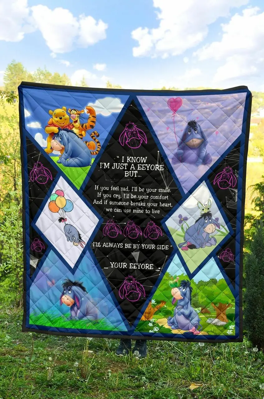 Eeyore Premium 3D Customized Quilt TUH62658 PLEN2407 and Home Decor