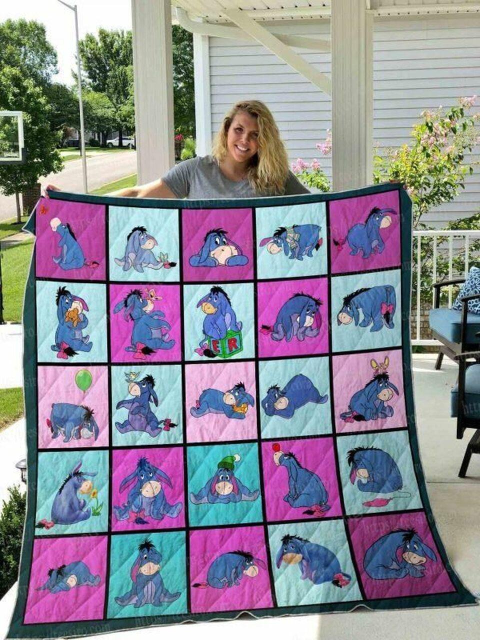 Eeyore Ver 01 All Season Plus Size Quilt Blanket and Home Decor
