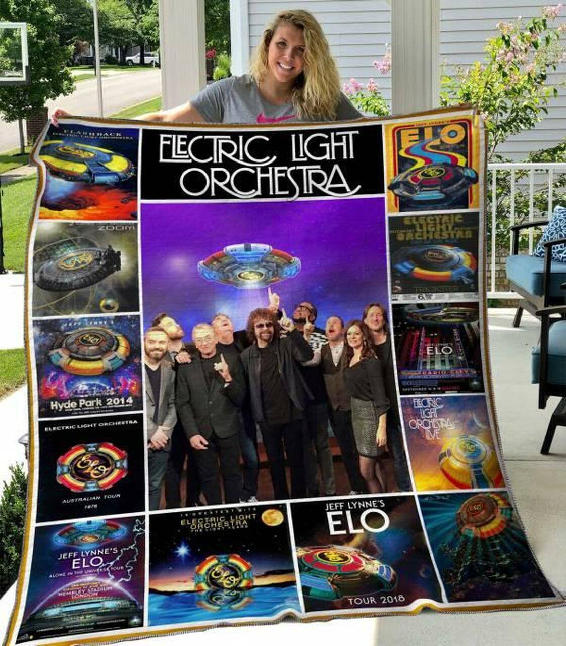 Electric Light Orchestra Quilt Blanket Hvt140609 Quilt and Home Decor