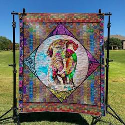 Elephant 8 DHCCNA0909 Quilt Blanket and Home Decor