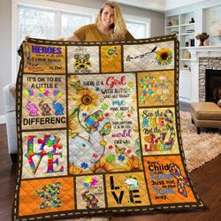 Elephant Autism Awareness Quilt Pmr and Home Decor