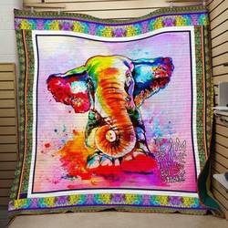 Elephant C2003 Quilt Blanket  Quilt and Home Decor