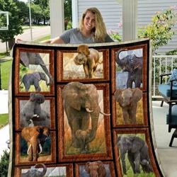 Elephant Cl14100192Mdq Quilt Blanket and Home Decor