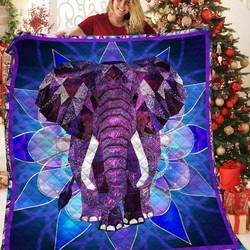 Elephant Cla1412072Q Quilt Blanket and Home Decor