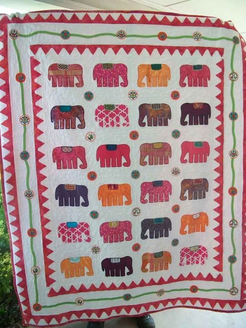 Elephant Cla210636 Quilt Blanket and Home Decor
