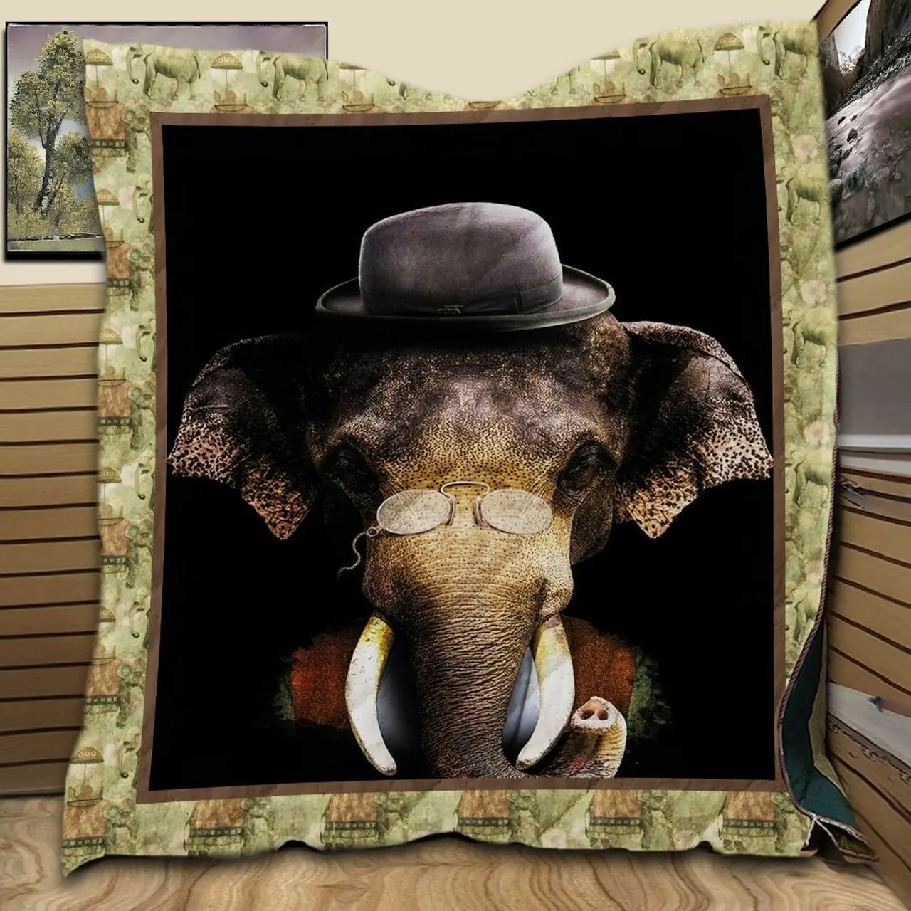 Elephant Classy LK58 NTTH011298 3D Customized Quilt and Home Decor