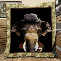 Elephant Classy LK58 NTTH011298 3D Customized Quilt and Home Decor