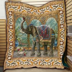 Elephant Feast KA2 NNQ131098 3D Customized Quilt and Home Decor