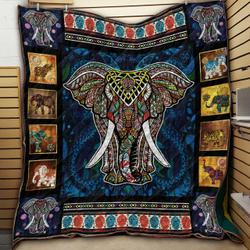 Elephant Hippie Mandala KA9 NNQ131098 3D Customized Quilt and Home Decor