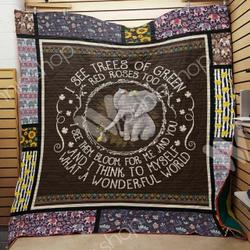 Elephant Hippie Quilt Blanket Dhc1102626Td and Home Decor
