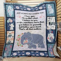 Elephant Mom Quilt Blanket Dhc06021314Td and Home Decor