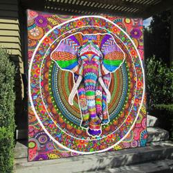 Elephant Na300702C Tbg Quilt Blanket and Home Decor