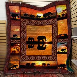 ELEPHANT NG LOVE KHV1 3D Customized Quilt and Home Decor