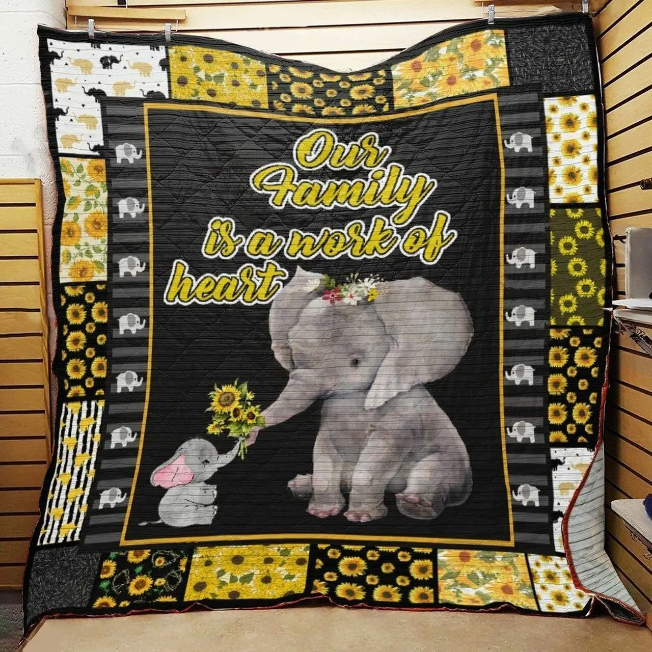 Elephant Quilt Blanket ABC07114343 and Home Decor