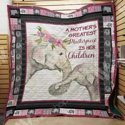 Elephant Quilt Blanket Dhc1102646Td and Home Decor