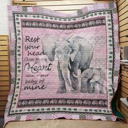 Elephant Quilt Blanket Dhc1102880Td and Home Decor