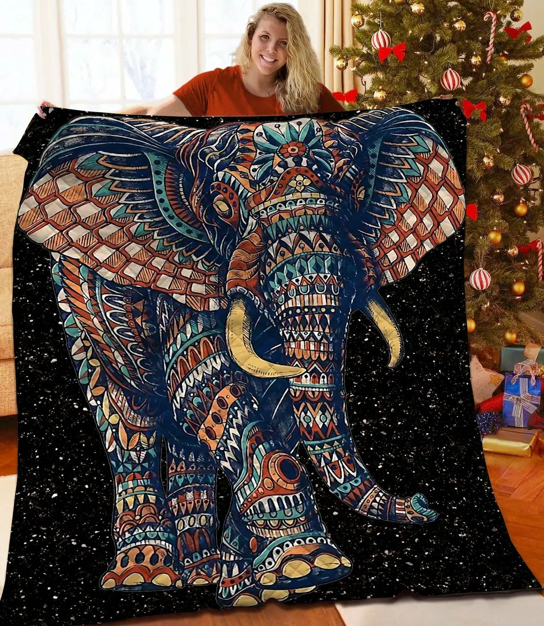 Elephant Quilt Kyu and Home Decor
