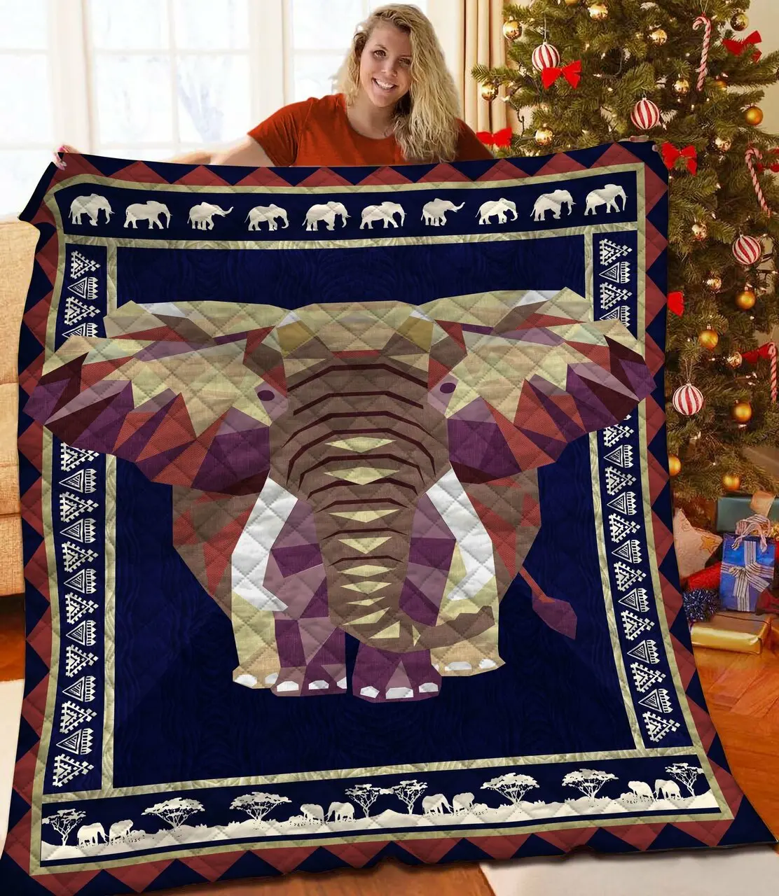 Elephant Quilt Kzo and Home Decor