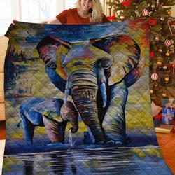 Elephant Quilt Las and Home Decor