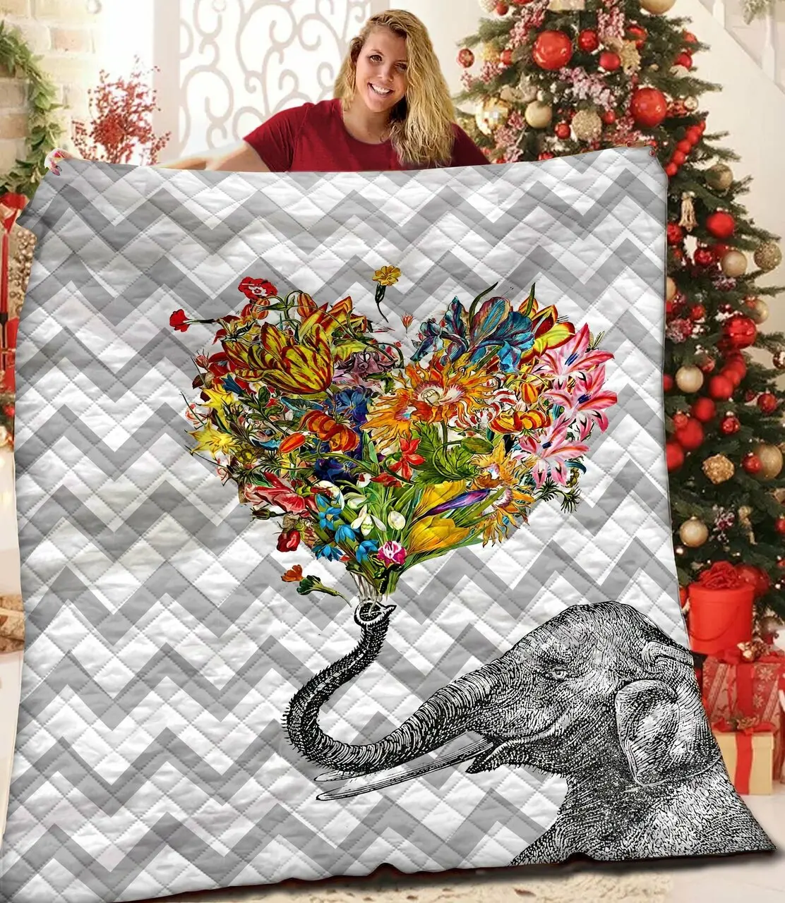 Elephant Quilt Ldz and Home Decor
