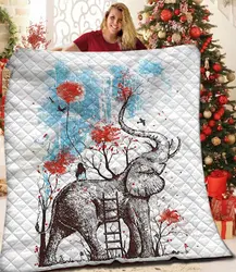 Elephant Quilt Pch and Home Decor