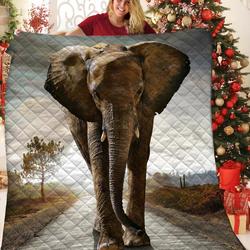 Elephant Quilt Pcm and Home Decor
