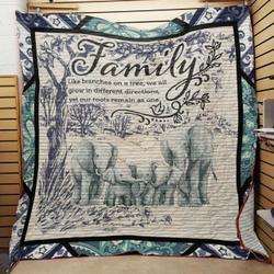 Elephant Quilt Peu and Home Decor