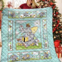 Elephant Quilt Pfo and Home Decor