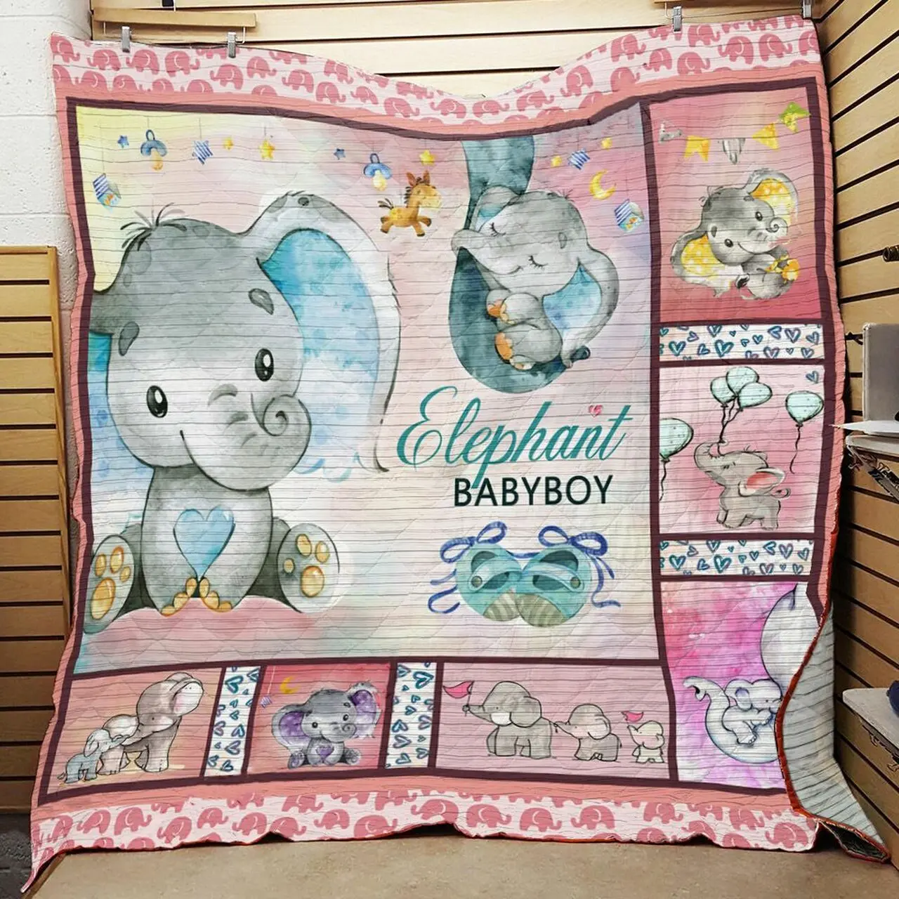Elephant Quilt Pft and Home Decor