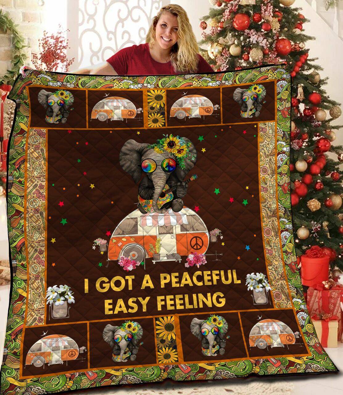 Elephant Quilt Pig and Home Decor