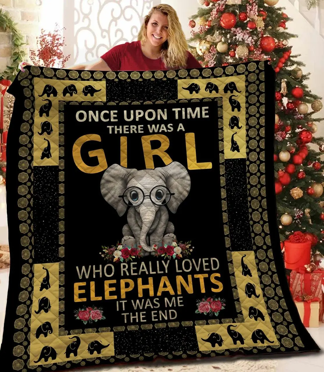 Elephant Quilt Pjf and Home Decor