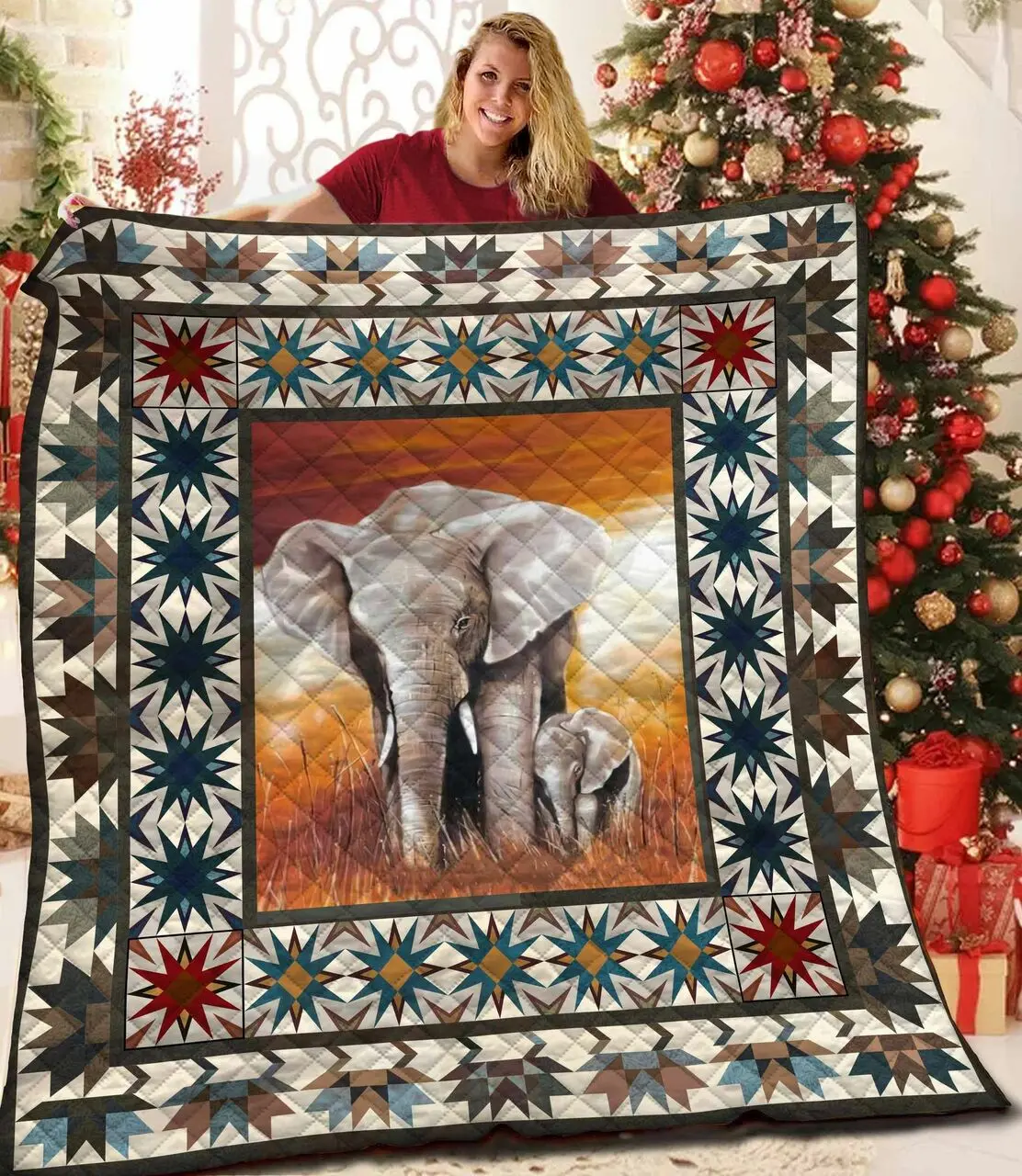 Elephant Quilt Pjz and Home Decor