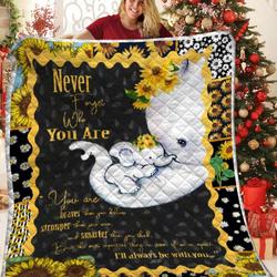 Elephant Sunflower Quilt Kxv and Home Decor