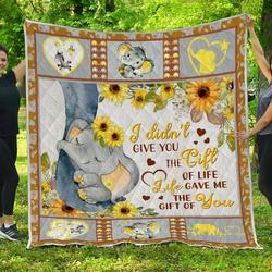 Elephant Sunshine Quilt Blanket ABC07114284 and Home Decor