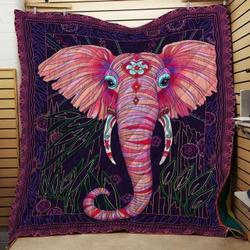 Elephant V5 E 3D Customized Quilt and Home Decor