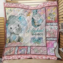 Elephant Wonnie  V1 Home 3D Customized Quilt and Home Decor