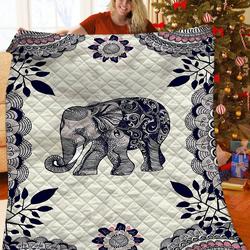Elephants Quilt Kwr and Home Decor