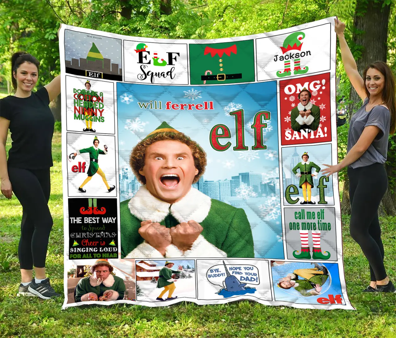 Elf Movie H89 - Quilt and Home Decor