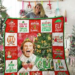 Elf Quilt Blanket 02163 and Home Decor